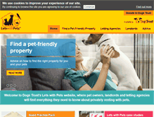 Tablet Screenshot of letswithpets.org.uk